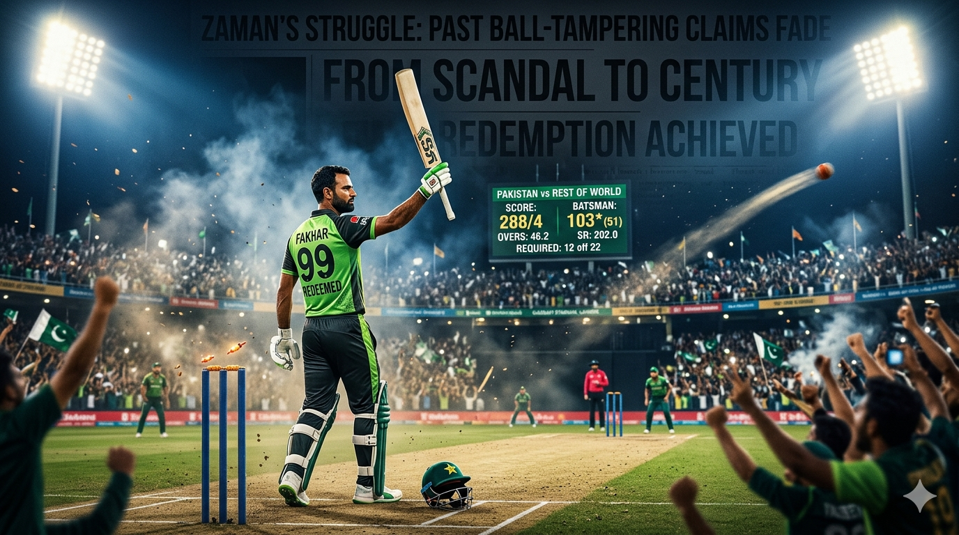 Fakhar Zaman Explodes for Record-Breaking 103 in PSL 11 — Lahore Qalandars Crush Quetta